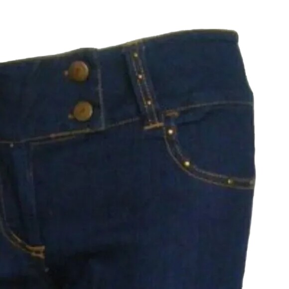 new F&F Capri Jeans, 3, Low Rise, Embroidered/Stud Pockets, Zipper, VINTAGE - Picture 9 of 14